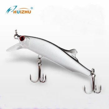 

1PCS Minnow Fishing Lure Laser Hard Artificial Bait 3D Eyes 8cm 26g Fishing Wobblers diving 0.2m-1m Crankbait Minnows