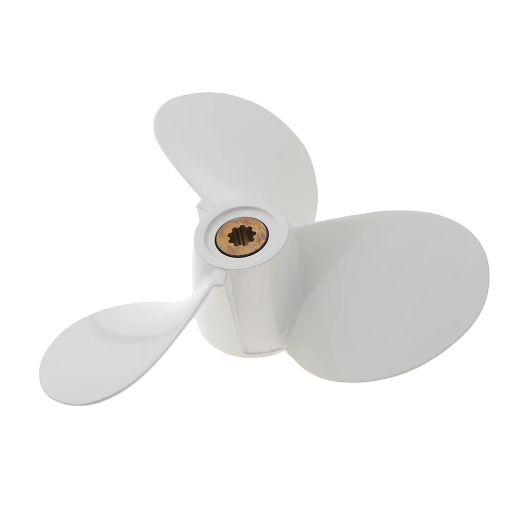 Marine Yacht Propeller 4-5-6HP 160mm White Finish for Yamaha 7 1/2 x 8-BY
