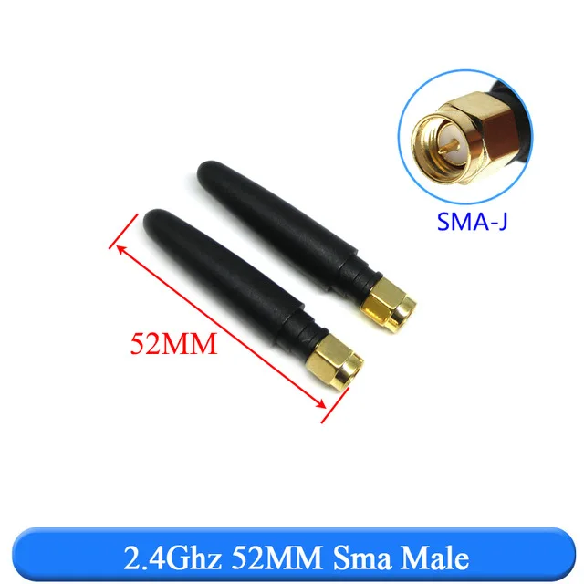 2 uds 4 ГГц 3dbi antena WIFI 4G RP SMA macho универсальные antenas amplificador маршрутизатор WLAN Antenne de 2400 2500