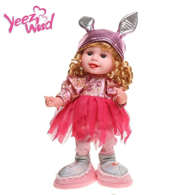 

50 cm Rabbit Doll Animals Musical Toys Electronic Plush Music Singing And Dancing Doll Walking Baby Kids Toys for Children