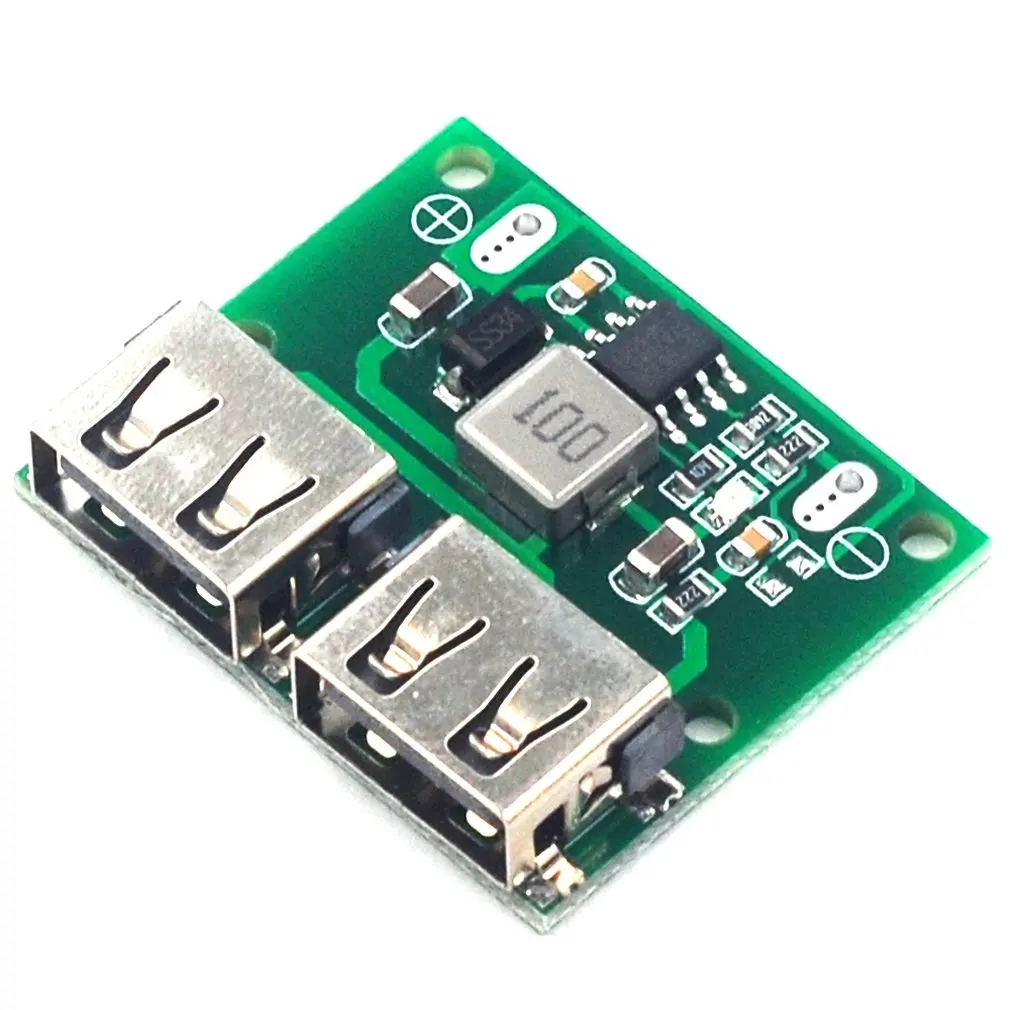 Двойной Usb выход 9 В/12 В/24 В до 5 В 3A dc-dc автомобильный зарядный понижающий модуль регулятора маленького напряжения