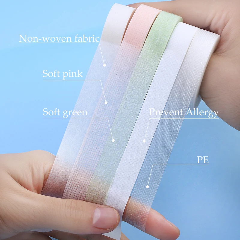 2/8PCS Micropore Lash Tape Eyelash Extension Supplies Transparent 4.5/9m Breathable Easy To Tear Medical Tapes Lash Makeup Tool