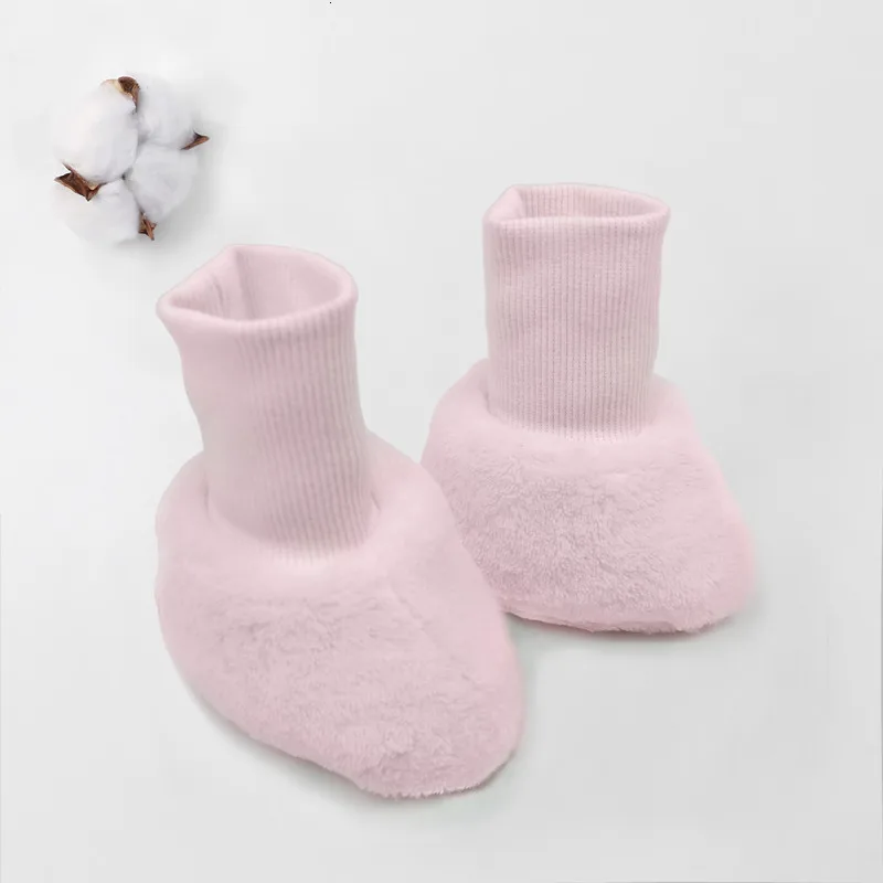 Thickening Socks Уплотненные теплые Нескользящие варежки для детей от 0 до 12 месяцев, теплые зимние хлопковые перчатки для малышей, удобные высококачественные варежки для новорожденных - Цвет: Thickening Socks