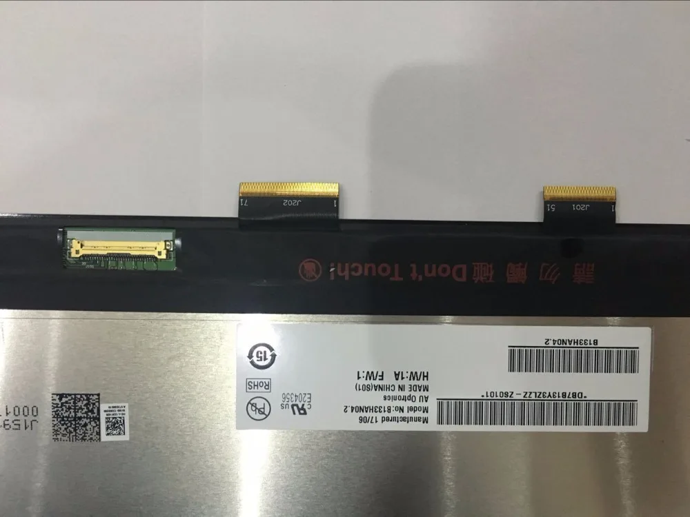 B133HAN04.2 13," ЖК-экран с сенсорным экраном дигитайзер в сборе для ASUS ZenBook UX370UA UX370 ноутбук ЖК-экран 1920*1080 ips