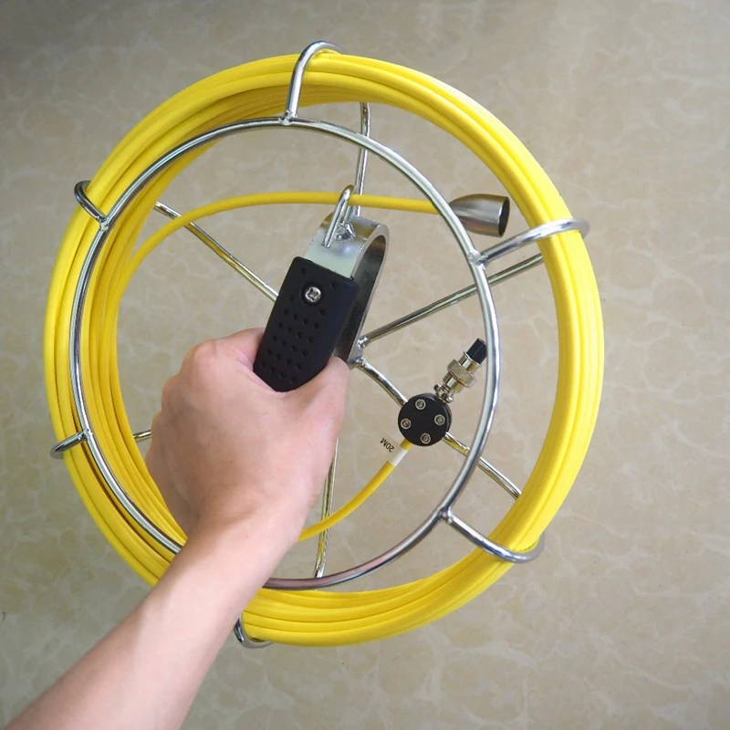 Accessories 23Mm Camera Head with 20M Cable,Pipe Drain Sewer Inspection Camera Head Replacement, for WP90 WP70