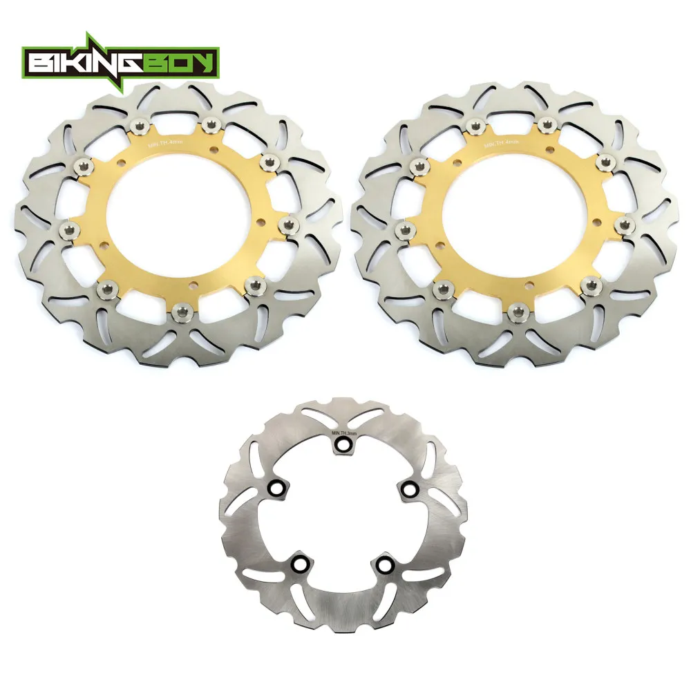 BIKINGBOY для Yamaha YZF R1 2004 2005 2006 R6, 17, 18, 19, спереди и сзади тормозные диски роторов волна круглый
