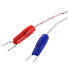 69HF 1M K-Type Thermocouple Probe 5mm x 50mm 2Wire M8 Thread 3.3Ft Temperature Sensor
