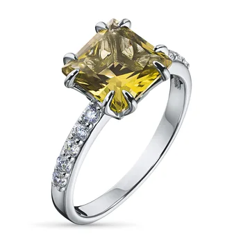 

A ring of silver with citrine and cubic zirconia e0636kts04200055