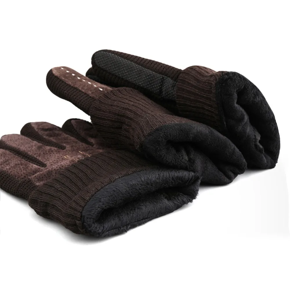 Зимние перчатки, сохраняющие тепло, перчатки для мужчин, с подогревом, кашемировые перчатки, мотоциклетные перчатки, полный палец, защитные перчатки Экипировка для гонок, мотокросса