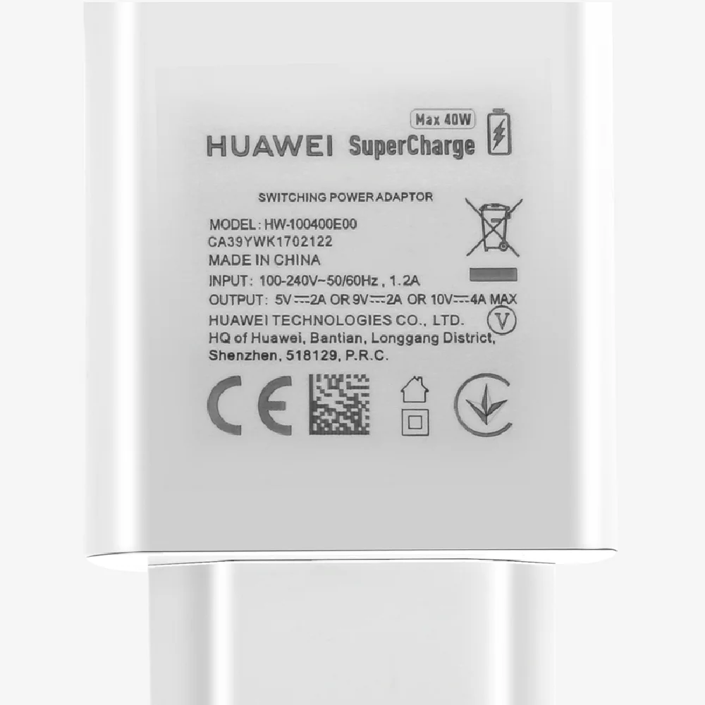 huawei mate30 pro Supercharge для быстрой зарядки с usb-портом, Зарядное устройство 10V 4A 40W адаптер 5A Type C кабель для Magic 2 mate 20 30 pro P20 P30 pro