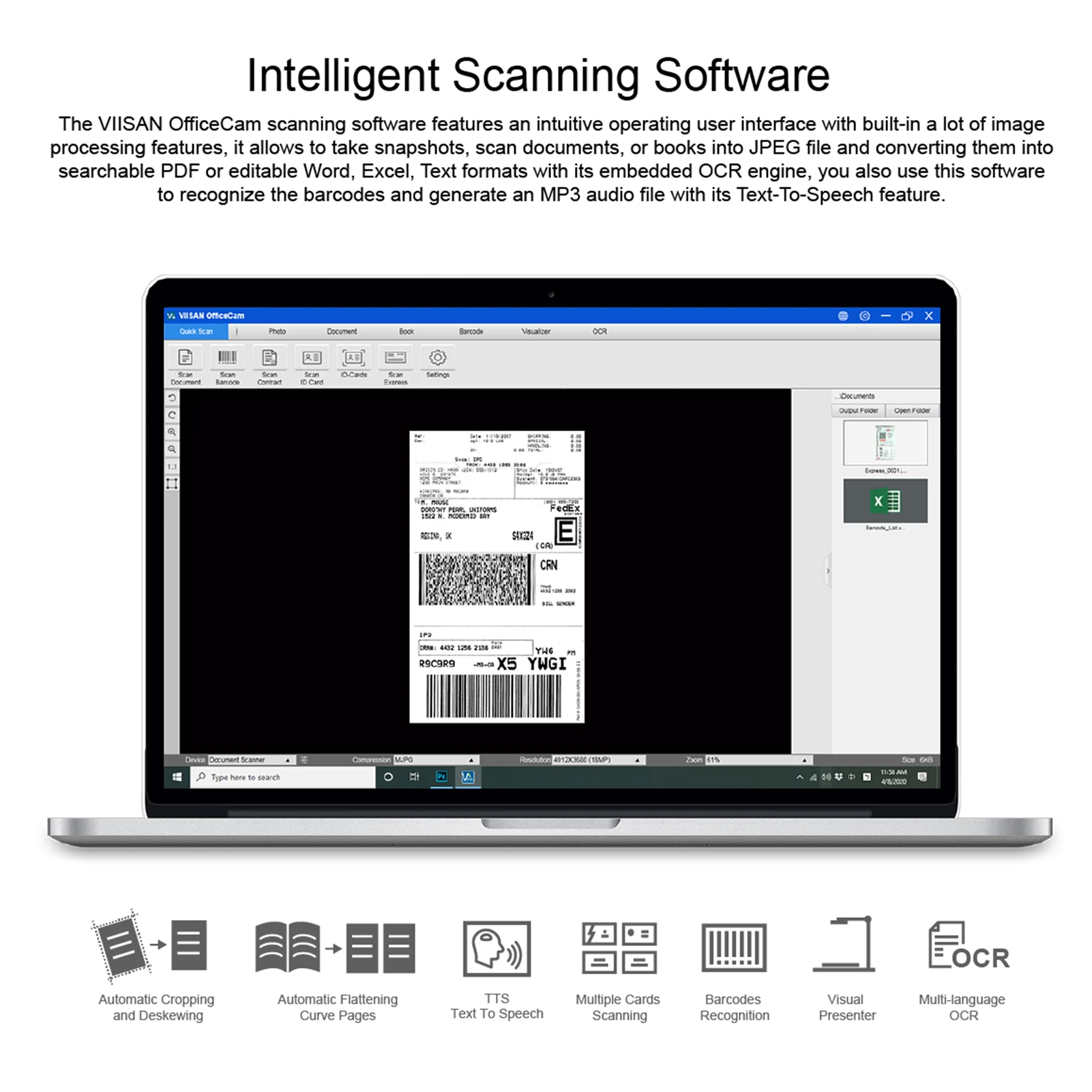 best film scanner VIISAN VK16 Book & Document Camera Scanner with Multi-Language OCR 16 Mega-Pixel Auto-Flattening Foldable & Portable Scanner pdf scanner