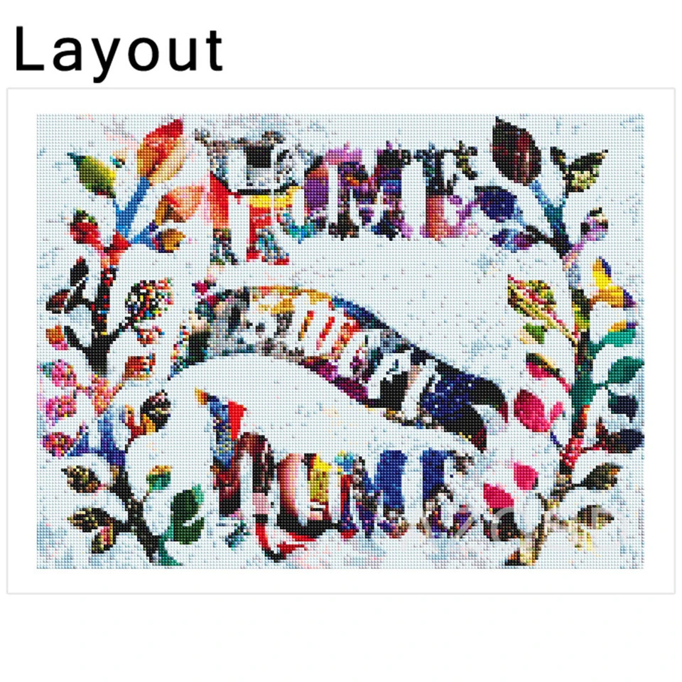 AZQSD Diamond Painting Home Sweet Cross Stitch Diamond Embroidery Sale Landscape Handmade Home Decor 5d Diy Rhinestones Gift