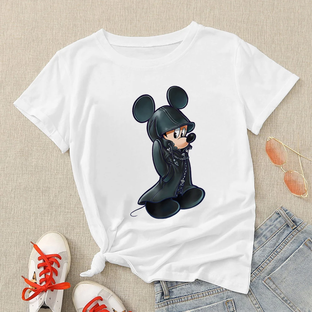 Plus Size 3XL Women T Shirts Fashion Minnie Mouse Print Short Sleeve Summer T-Shirt Female Tops Woman Casual Tshirt long sleeve t shirts Tees