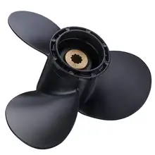 Audew 9 1/4 x 11 Boat Outboard Propeller For Suzuki 9.9-15HP 58100-93743-019 Aluminium Alloy 10 Spline Tooth Marine Propeller