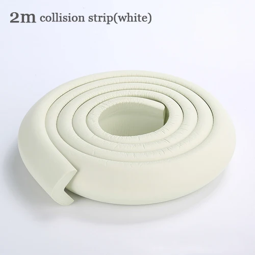 2meters white 2 м Детская безопасность стол Угловой протектор Анти-столкновения угол полосы Детская безопасность ребенок Рабочий стол угол протектор на край стола - Цвет: 2meters white