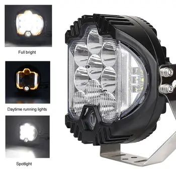 

2PCS LED Automotive Work Light Trinocular 5 Inch 9LED 50W Off-Road Vehicle Modified Spotlight Car Work Light For Hiking Trave