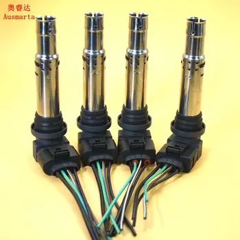 

8 Pcs Ignition Coil & Plug For Golf Sharan A1 A3 Altea Ibiza Fabia Octavia Yeti 1.4 1.6FSI 1.4T 036905715F