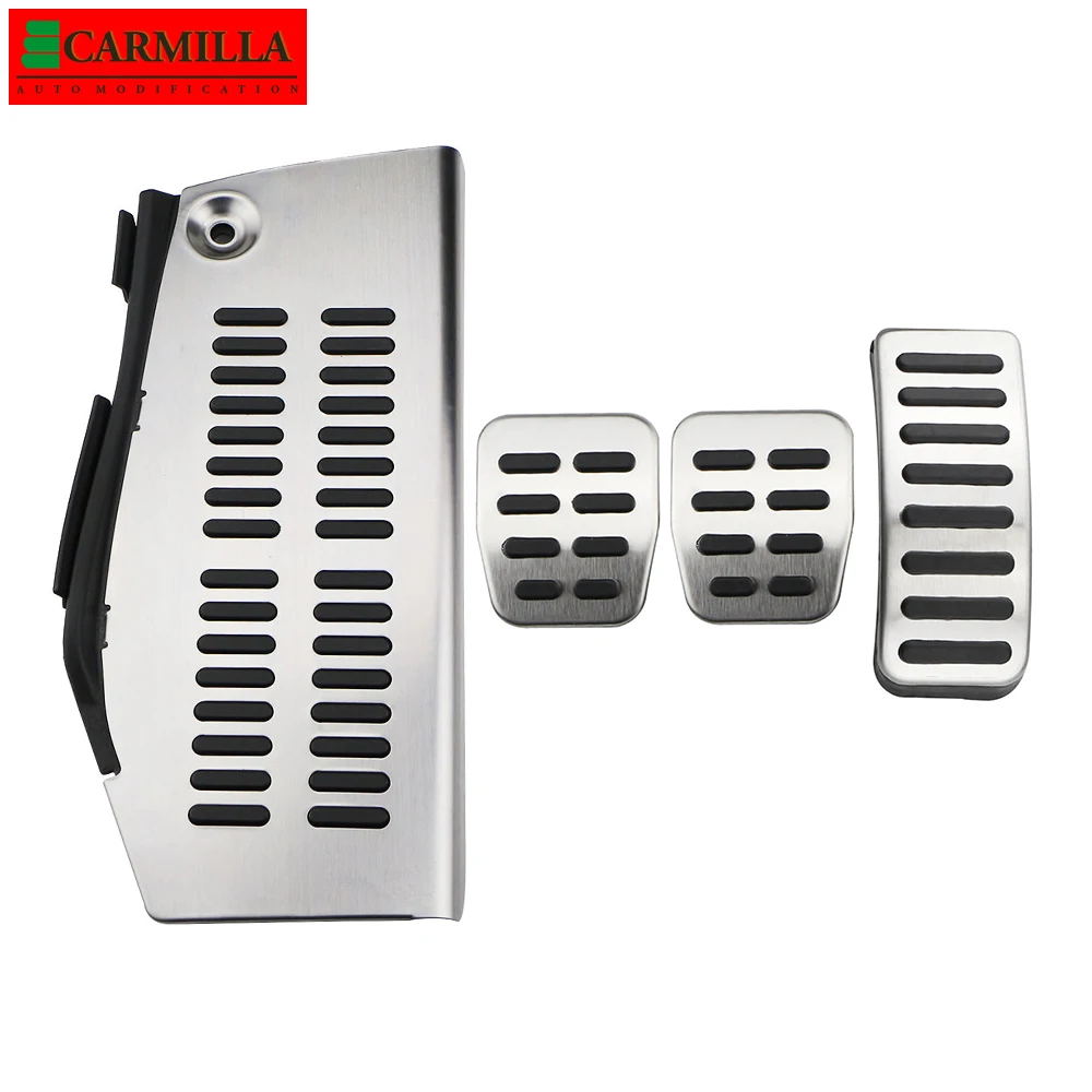 Car Pedals Stainless Steel Dead Pedal Pad Foot Rest Volkswagen Audi Seat