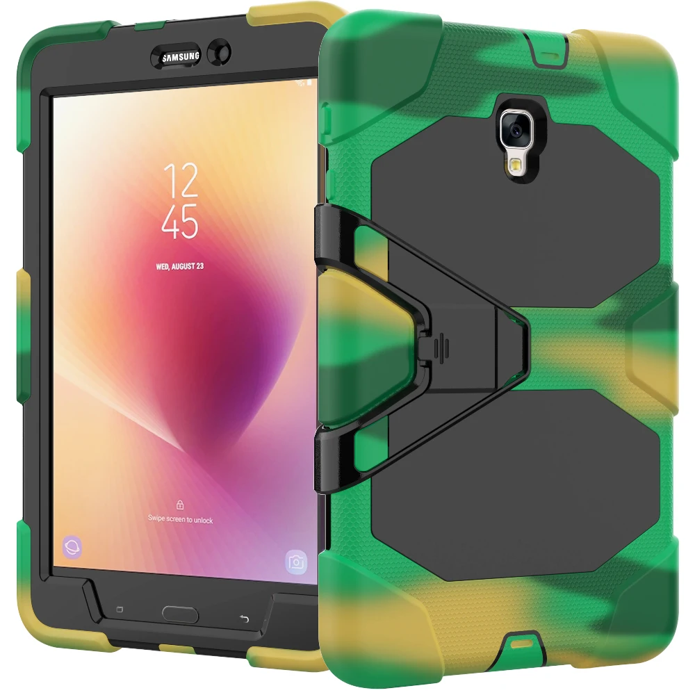 Для Samsung Galaxy Tab A 8,0 Shockproof T385 противоударный сверхмощный Гибридный чехол со встроенным защитным чехлом для экрана