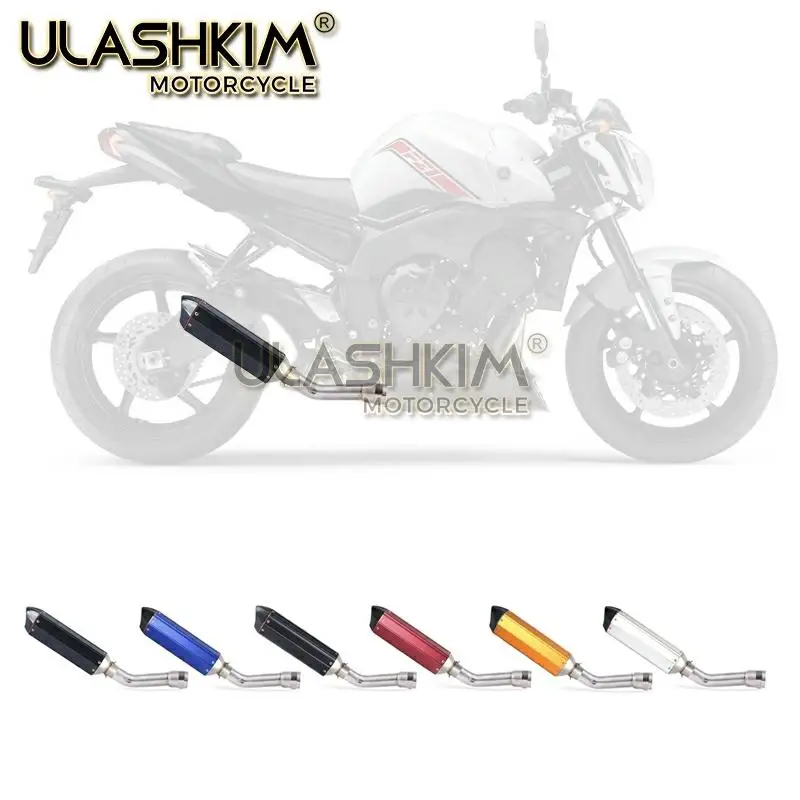 Motorcycle Full System Exhaust Escape Muffler Middle Connect Link Pipe Slip On For YAMAHA FZ1 FZ1N FZ1000 2005 to DB-KILLER