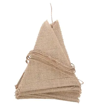 

3.7M Rustic Jute Hessian Burlap Lace Bunting Shabby Chic Wedding Banner