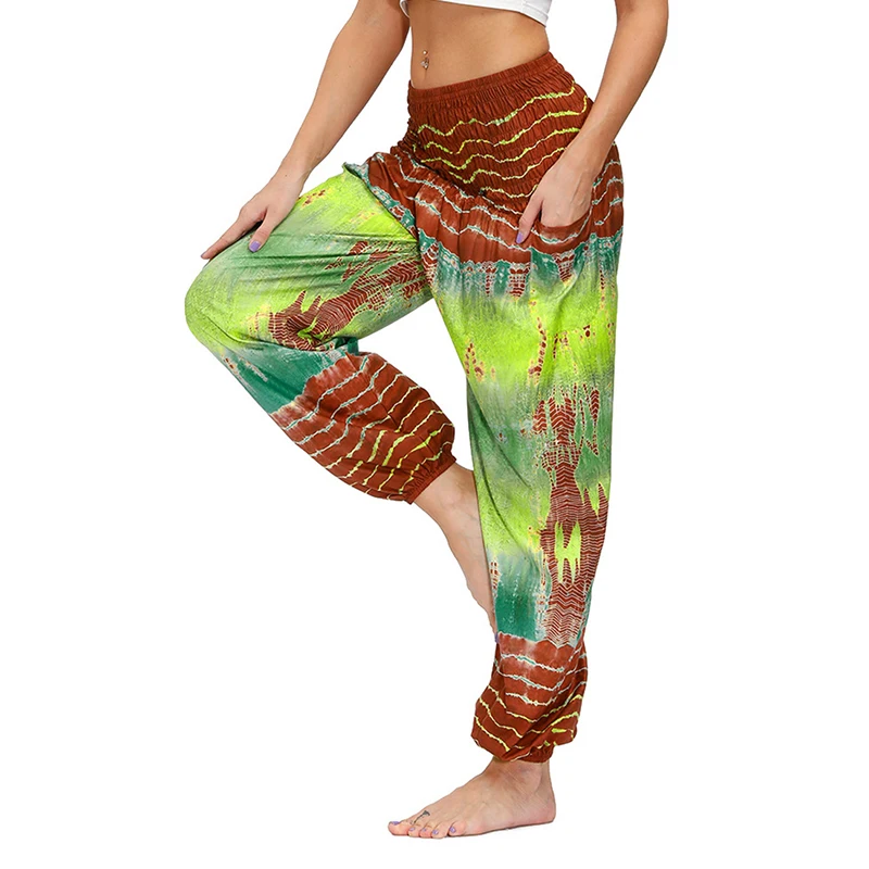 Women Loose Floral Yoga Pants