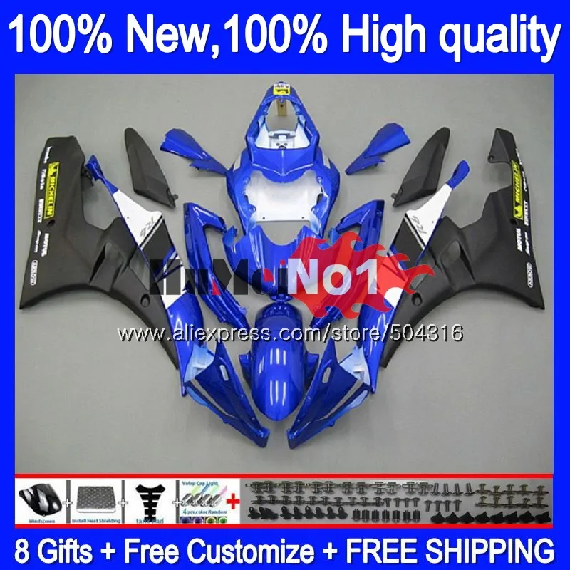 Средства ухода за кожей для YAMAHA YZF R 6 YZF 600 YZF-600 7MC. 11 YZF R6 06-07 600CC YZF600 YZF-R6 2006 2007 YZFR6 06 07 синий OEM обтекатели
