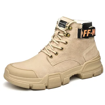 

New high-top Martin boots men's fashion retro hiking shoes outdoor leisure non-slip tooling boots