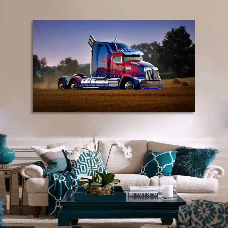 Supercar Posters Optimus Prime Truck Car Vehicle Wall Art Picture Canvas Painting Modern Prints Home Room Decorations | Дом и сад