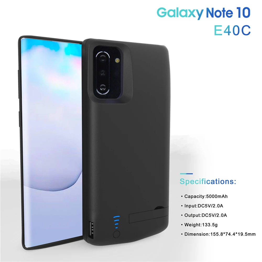 6000 мАч ультра тонкий резервный внешний аккумулятор чехол s для samsung Note 10 чехол для внешнего аккумулятора чехол s для samsung Galaxy Note 10 Plus