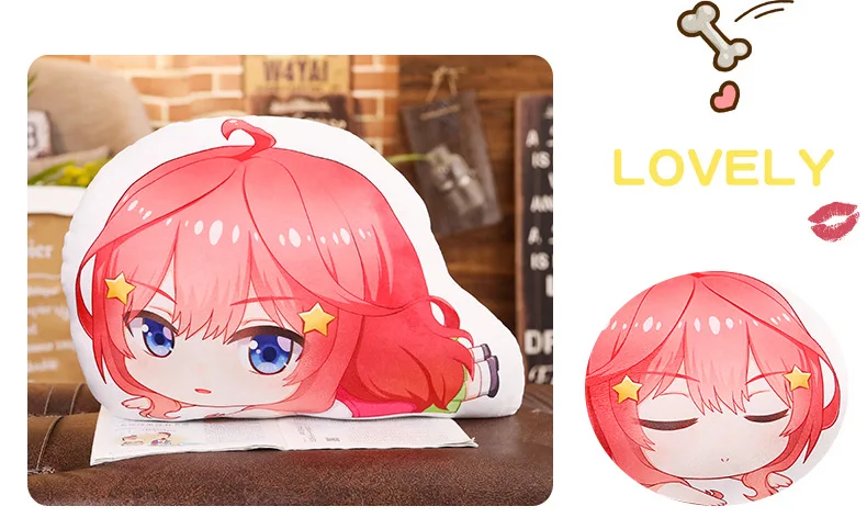 Аниме Go-Toubun no Hanayome куинтэссенция кинтуплеты Nakano Ichika Miku Косплей плюшевая подушка игрушки мультфильм подарок