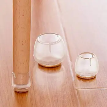 

1pcs Non-slip Furniture Table Covers Socks Silicone Chair Leg Caps Feet Pads Floor Protectors Round Bottom Tool