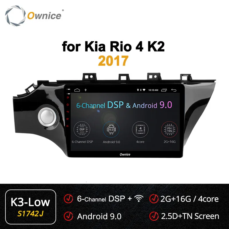 Ownice K1 K2 K3 Восьмиядерный 2 Гб ОЗУ 32 Гб ПЗУ gps Navi автомобильный DVD мультимедийный плеер радио для Kia K2 - Цвет: S1742 K3-Low
