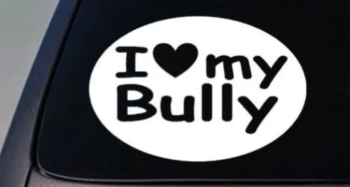 Я люблю мой американский BULLY стикер собака питбулл грузовик Наклейка на компьютер