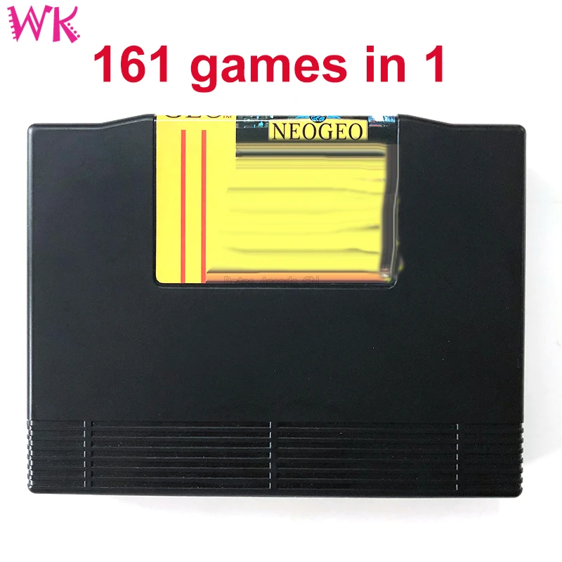 3d электрокамин victoria 26 wt 3d cassette 630 black вставка Arcade Cassette AES Black 161 in 1 NEO GEO AES multi games Cartridge NeoGeo AES version  For Family Console