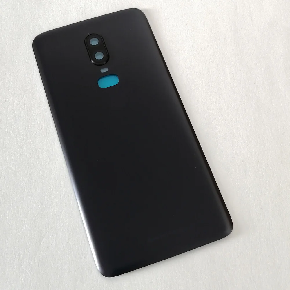 Matte Black ONEPLUS 6 3D стеклянный чехол на заднюю крышку, Замена задней двери батареи Чехол для Oneplus 6 шесть+ объектив камеры стекло - Цвет: Matte Black