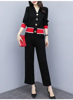 

Fashion women's suit autumn 2020 new two-piece high-end ladies small fragrance style western style women's clothing