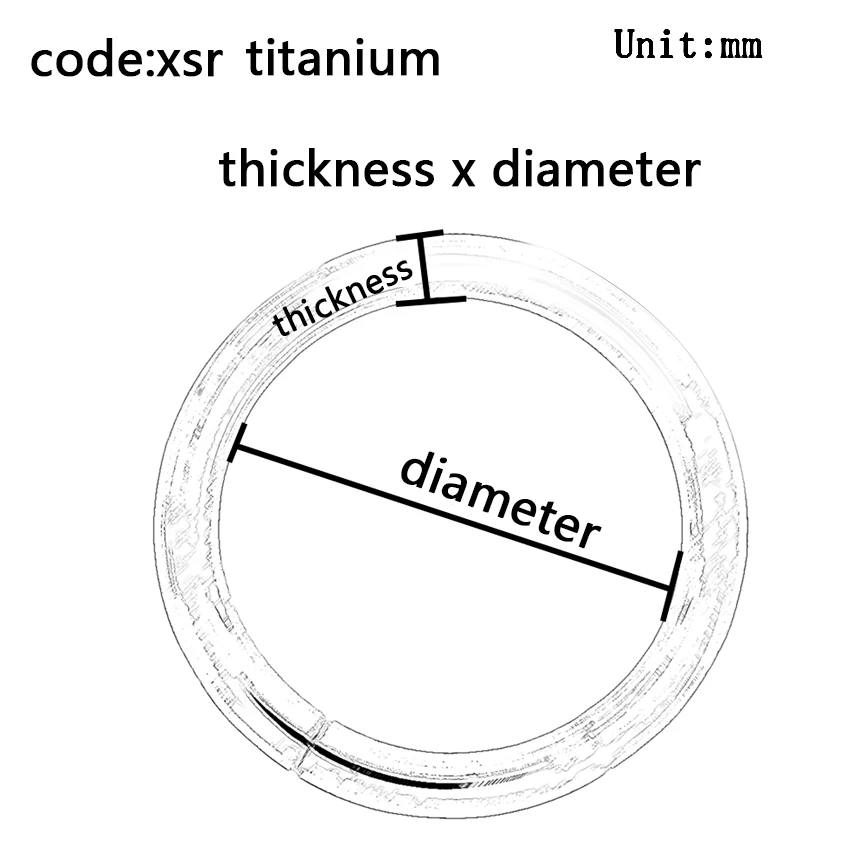 thickness x diameter ACECHANNEL 4 мм толстый титановый пирсинг ювелирные изделия сегмент кольцо ухо нос губы ниппель генитальный пирсинг ювелирные изделия кольцо для пирсинга - Окраска металла: thickness x diameter