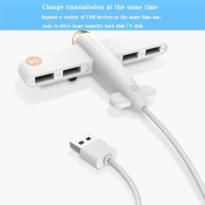 USB 2,0 расширитель 4-Порты и разъёмы USB концентратор переходник разветвитель кабеля компьютера внешний для 3 жизни небольших воздушных судов Air Force One концентратор для настольного компьютера