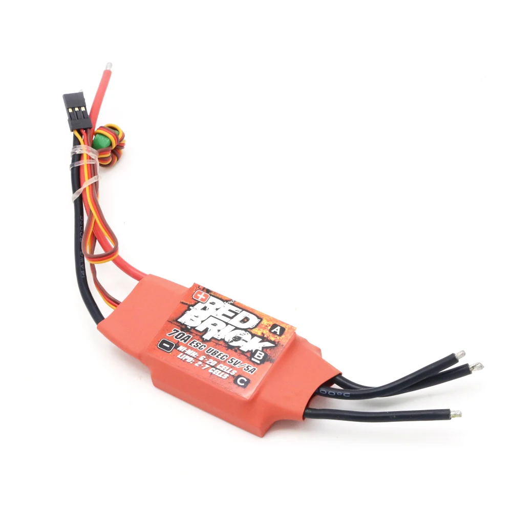 Красный кирпич 50A/70A/80A/100A/125A/200A бесщеточный ESC электронный регулятор скорости 5 V/3A 5 V/5A BEC для FPV мультикоптера