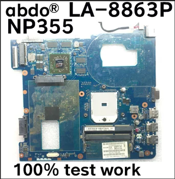 

Free Shipping QMLE4 LA-8863P BA59-03567A HD7600 Fit For Samsung NP355 NP355C4C NP355V5C Notebook PC motherboard, Socket SF1