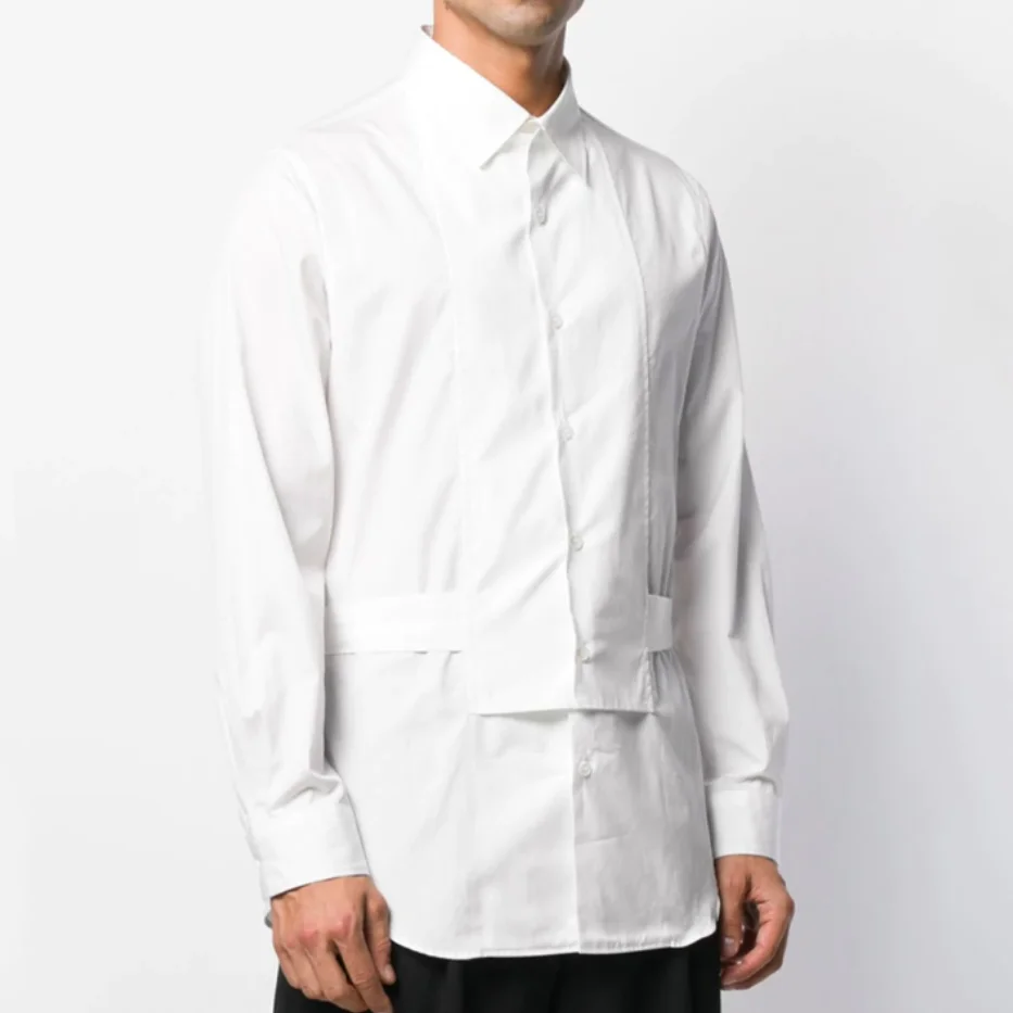S ~ 6XL! Сшитый на заказ большие размеры новый модный Мужская модная трендовая