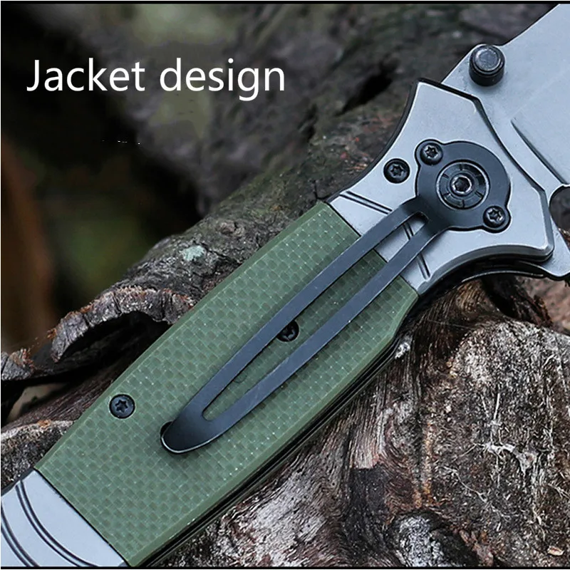 FA38 3cr13mov�blade G10 Handle Folding knife outdoor camp hunt survival multi army travel Carry pocket fruit knives EDC tools