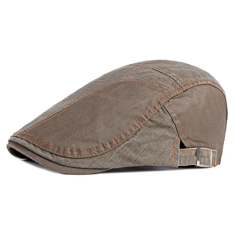 LDSLYJR Spring Autumn Cotton Patchwork Newsboy Caps Flat Peaked Cap Men and Women Painter Beret Hats 96_voghion.com
