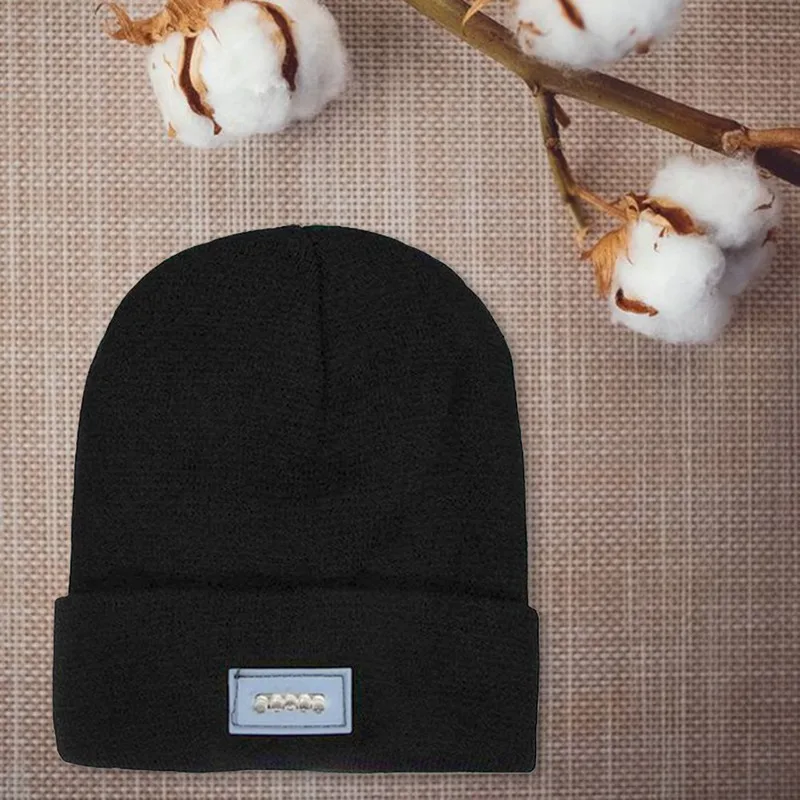 Мягкая удобная 5 светодиодный светильник шапка бини Gorro для рыбалки, охоты, кемпинга, бега, вязаная шерстяная шапка для рыбалки