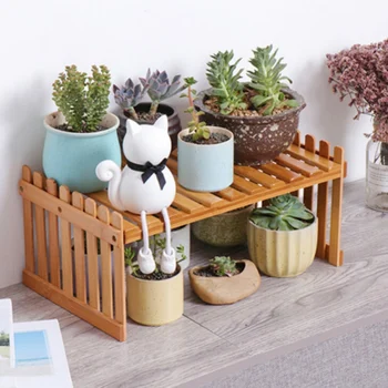

Plant Shelves Flower Garden Rack Stand Plant Display Stand Bamboo Display Stand Shelf Storage Rack Holder Supplies
