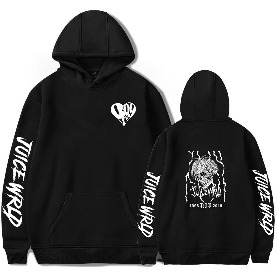 Juice Wrld свободные мужские и женские Большие размеры 4XL толстовка с капюшоном более размера d толстовка модная одежда товар
