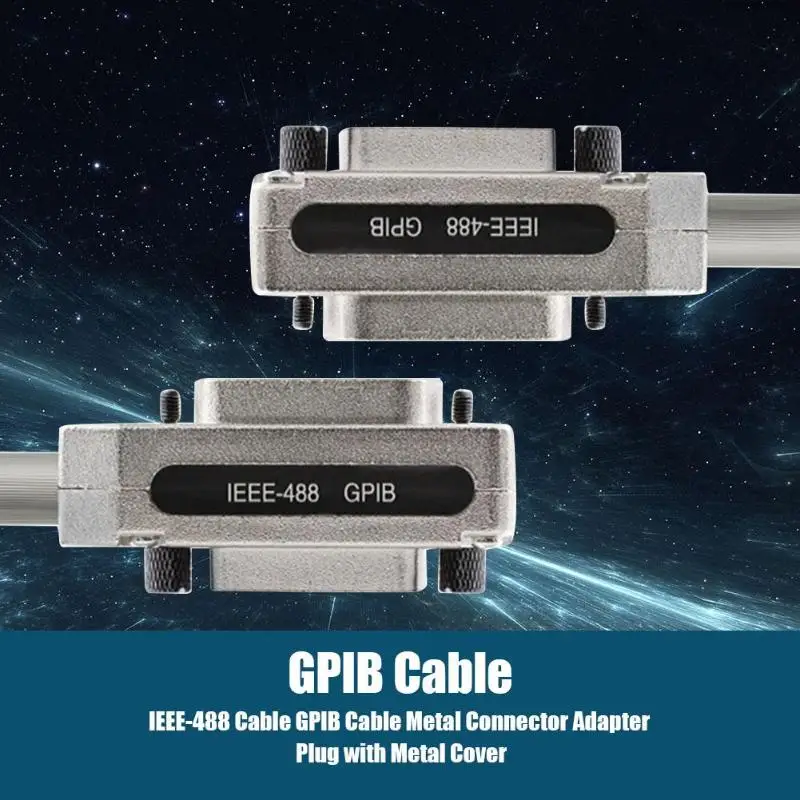 IEEE-488 кабель GPIB кабель металлический разъем адаптер вилка с металлической крышкой Электрооборудование и принадлежности