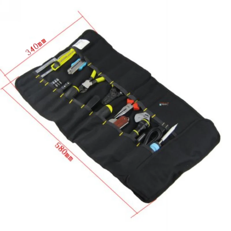 

Storage Bag Roll Plier Screwdriver Spanner Pouch Reels Multi-Pocket Toolkit