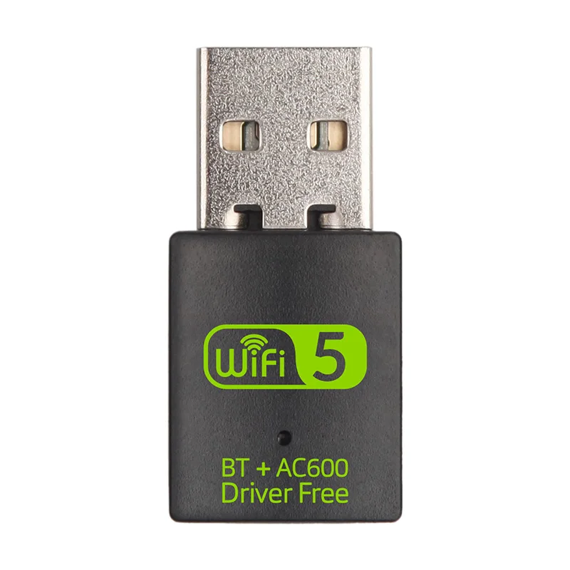 USB Wifi адаптер 600 Мбит/с Bluetooth адаптер Бесплатный драйвер 5 ГГц антенна USB Ethernet ПК Wi-Fi адаптер Lan Wifi ключ AC приемник Z4 - Цвет: 600M Free Driver